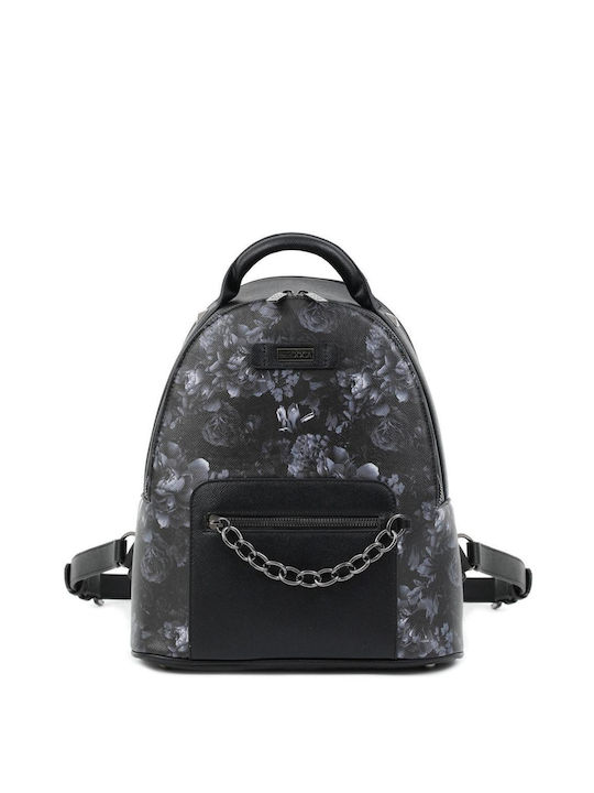 Doca Damen Tasche Rucksack Schwarz