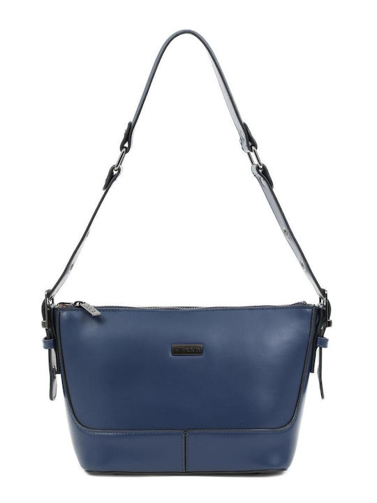 Doca Damen Tasche Schulter Blau