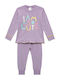 Minerva Детска пижама Зимна Lilac cute