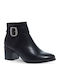 Women's Ankle Boots with Medium Heel Black