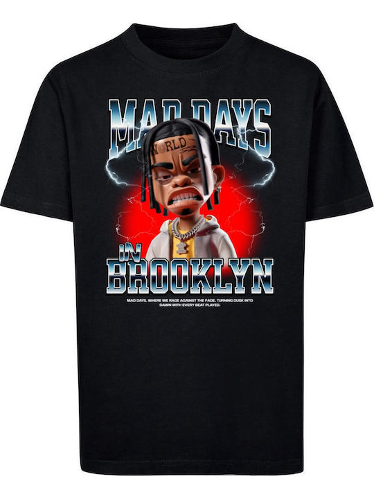 Παιδικό T-shirt Black Mad Days In Brooklyn