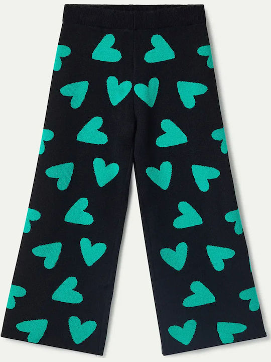 Kids' Fabric Palazzo Pants Black