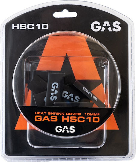 Gas Audio Power HSC10 Αξεσουάρ Ηχοσυστήματος Αυτοκινήτου Κάλυμμα σωλήνα συρρίκνωσης 10mm²