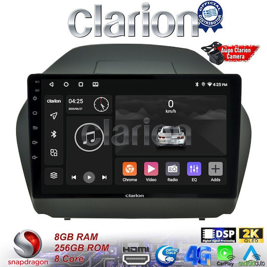 Clarion Auto-Audiosystem für Hyundai iX35 2009>2015 (Bluetooth/USB/WiFi/GPS/Apple-Carplay/Android-Auto)