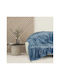 Das Home Winter 1186 Decke Fleece Couch 130x170cm Blau