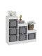 Aiyaplay Spielzeug Aufbewahrungssystem aus Kunststoff Gray 96x38.5x90cm 1Stück