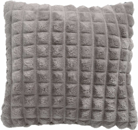 Das Home Μαξιλάρι Καναπέ 1359 Fleece Γκρι 40x40εκ.