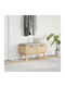 Entry Furniture with Shoe Rack & Bench Coffee 80x40x45cm
