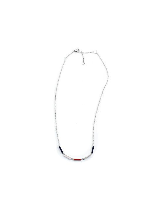 Tommy Hilfiger Necklace from Steel with Zircon