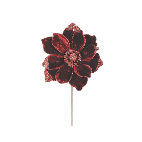 Bordeaux Blumen Ast 50cm