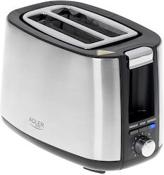 Adler Φρυγανιέρα 2 Θέσεων 900W Inox