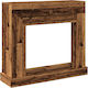 vidaXL Metallic Fireplace Screen with Panels 10...