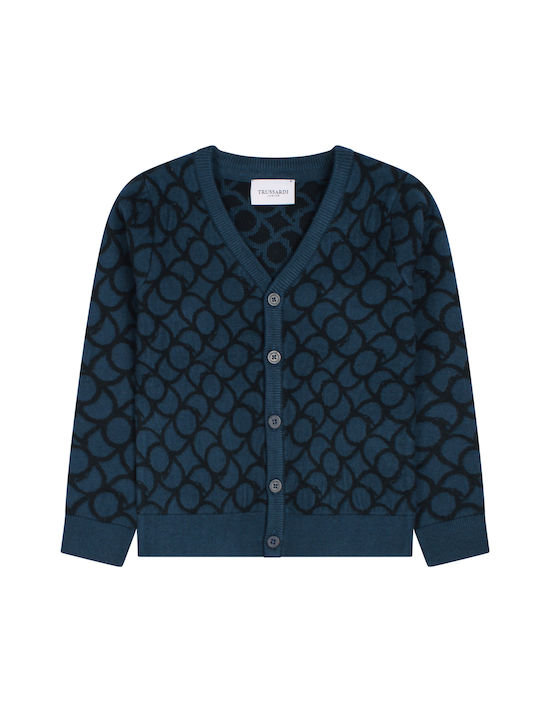 Trussardi Cardigan pentru copii Tricotat Albastru