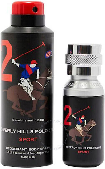 Beverly Hills Polo Club Sport 2 Мъжки Комплект с Лосион за Тяло