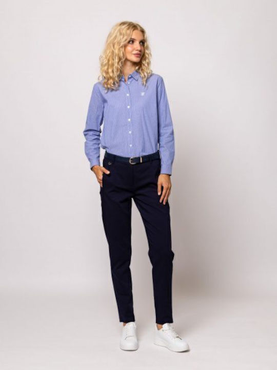 Γυναικείο Chino Παντελόνι Βαμβακερό Navy