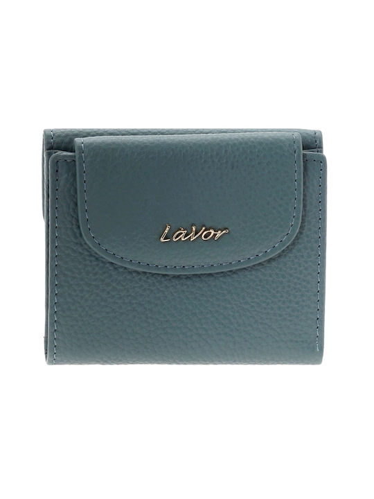 Lavor Small Leather Women's Wallet Petrol Blue