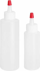 Decorating Piping Containers Set Zola 2 Pieces Different Sizes 60-120 Ml Transparent White