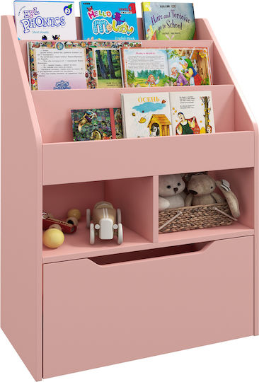 Bücherregal Wandhalterung Rosa 60x29.9x90cm