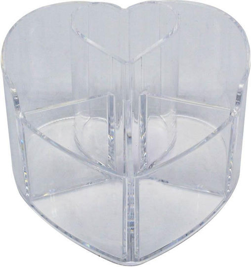 Kosmetikorganisator mit 8 Fächern Transparent 12x9x6cm