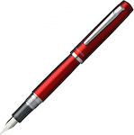 Platinum Writing Pen Fine Red made of Aluminum with Red και Blue Ink