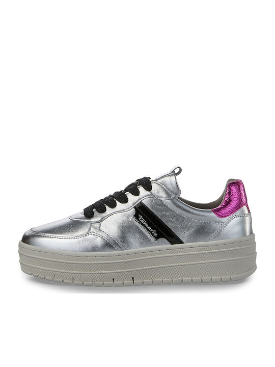 Tamaris Γυναικεία Sneakers Ασημί