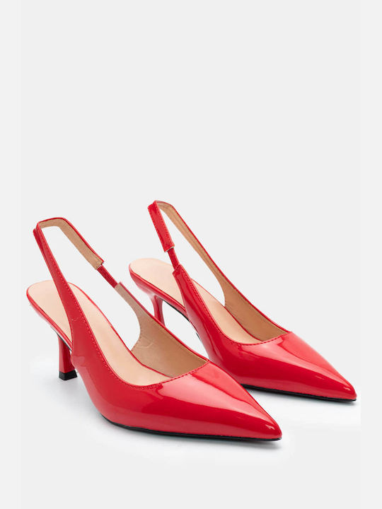 Luigi Pointed Toe Red High Heels