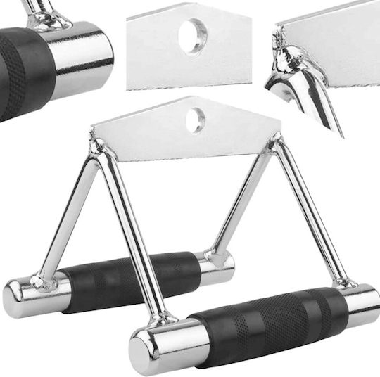 Triangular Double Handle Multi-gym Zola Triceps Back Steel Non-slip Rubberized Handle