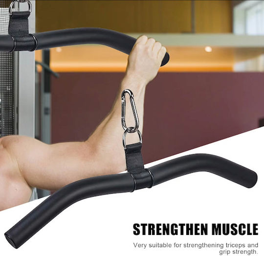 Traction Bar Zola Swiveling 65 Cm Back Triceps Steel Black