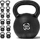 Kettlebell aus Gusseisen 16kg Schwarz