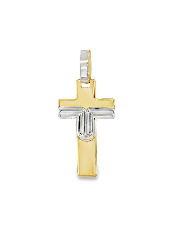 Xryseio Damen Weißgold Kreuz 18K