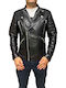 Lederjacke Jacke Biker Schwarz