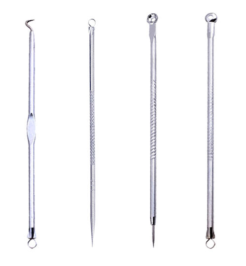 Set 4 Instrumente Cosmetice Zola Îndepărtare Puncte Negre Puncte Negre Igienice