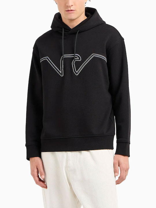 Emporio Armani Sweatshirt with Hood Black