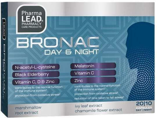 Pharmalead Bronac Day & Night Supplement for Sleep 30 Capsules