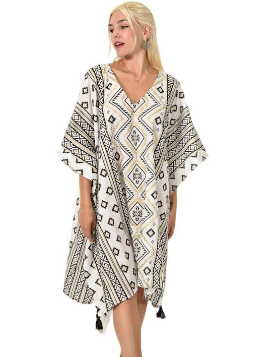 Potre Damen Kaftan Strand black