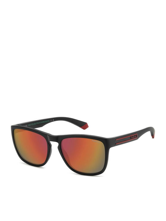 Polaroid Herren Sonnenbrille mit Schwarz Kunststoff Gestell