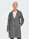 Sedona Women's Gray Coat with Buttons