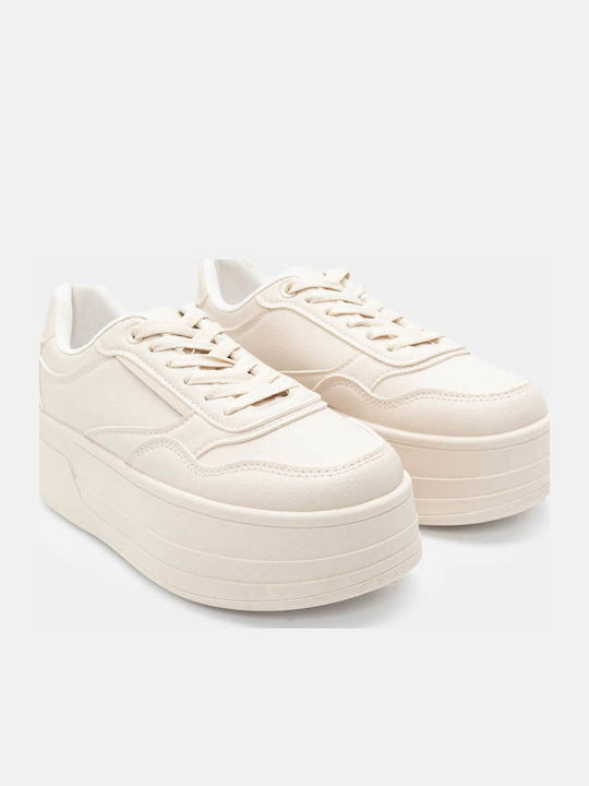 Luigi Flatforms Sneakers Beige
