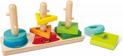 Wooden Sorting Shapes Set Hape Twist & Stack 10 Pieces