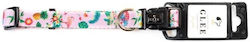 Glee Περιλαίμιο Flowers Ροζ 30-45cm X 1,5cm S