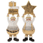 Golden Santa Claus Polyresin