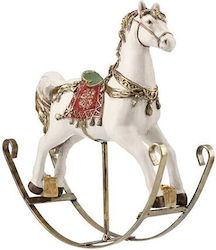 Christmas Figure Horse White 25x23x7cm.