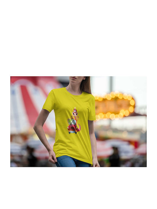 T-shirt Yellow Cotton