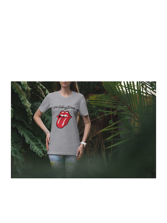 T-shirt Rolling Stones Γκρι Βαμβακερό