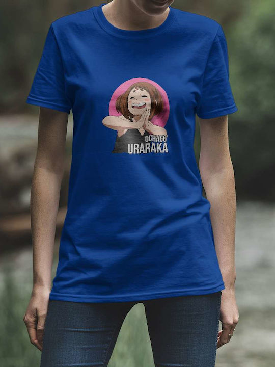 T-shirt Μπλε Βαμβακερό