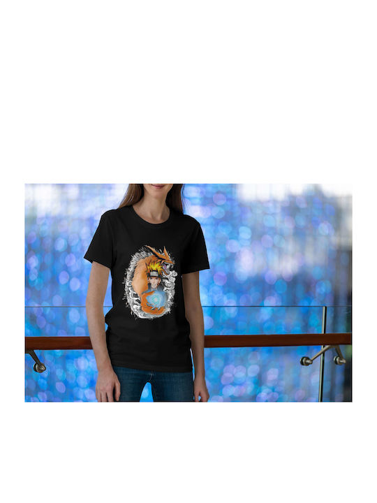 T-shirt Naruto Schwarz Baumwolle