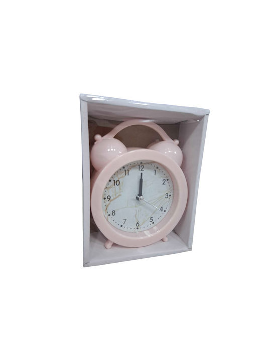 Tabletop Clock with Alarm Pink 198414