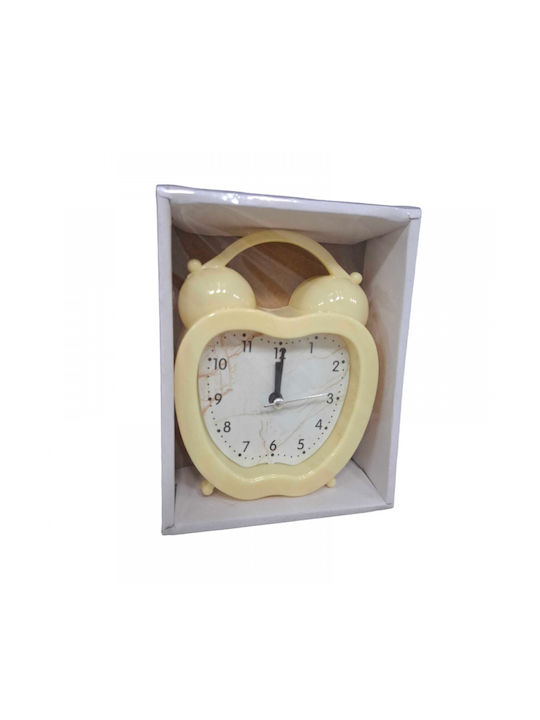 Tradesor Tabletop Clock with Indicators Plastic with Alarm Clock Yellow 906151_y
