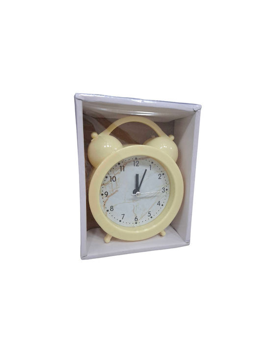 Tabletop Clock with Alarm Yellow 906168