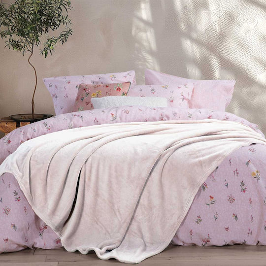 Nef-Nef Homeware Cosy Υπέρδιπλη 220x240εκ. Ecru
